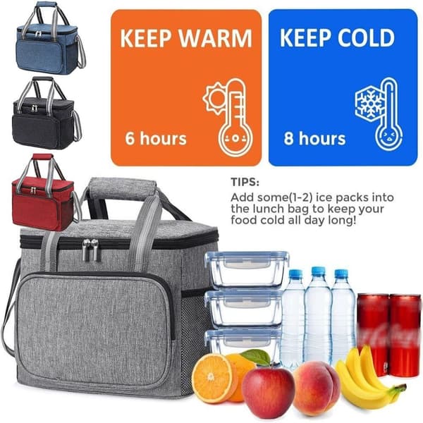 Cool Bag Lunch Bag GRÅ Grey