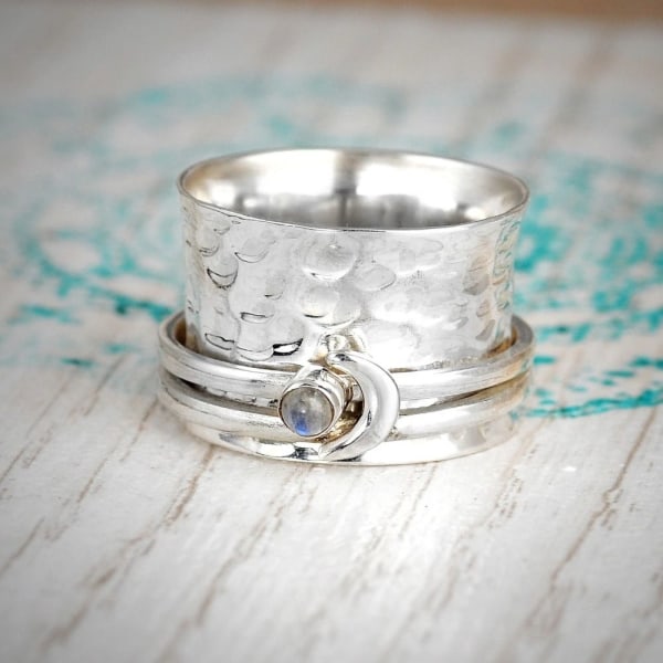 Månen Ring Vendbar Ring 5 5