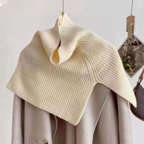 Strikket skjerf Neck Wrap Sjal BEIGE beige