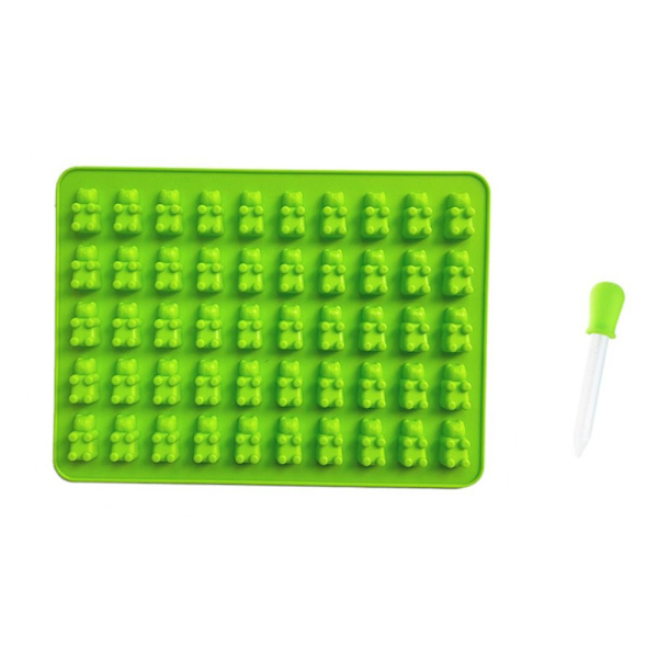Jelly Bear Mold Bjørn former Mold GRØNN Green
