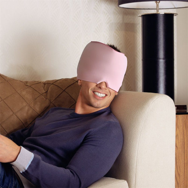 Huvudvärkslindring Cap Ice Pack Hatt ROSA pink