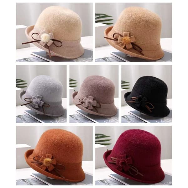 Casual Basin Hat Dome Hat VINRÖTT wine red