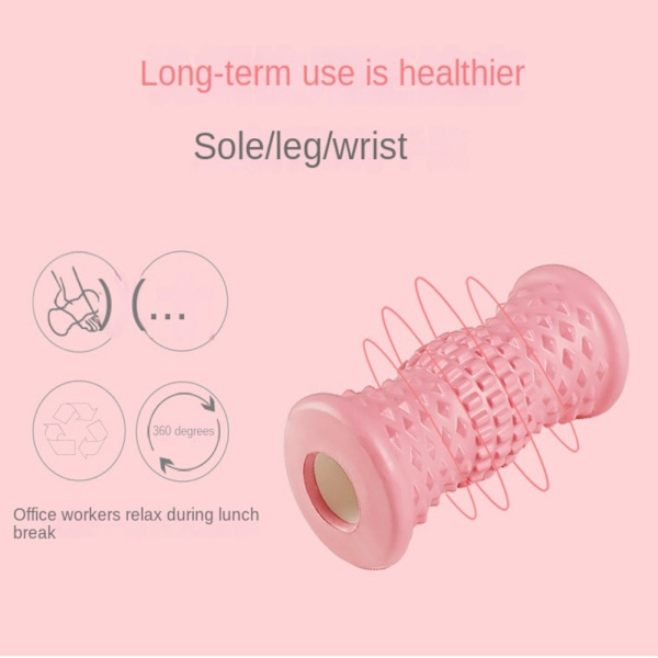 Jalkahierontarullajooga Pilates Massager Ball PINK Pink