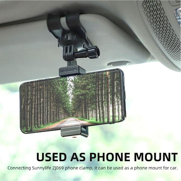 Bil Solskærm Kamera Mount Bracket Holder black