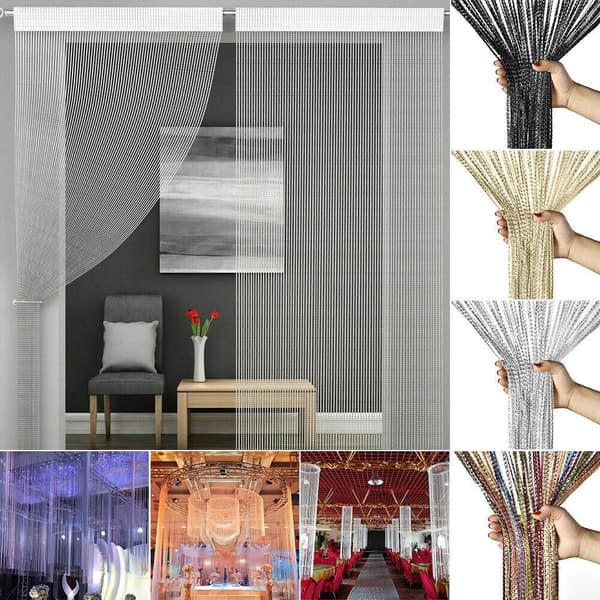 String Curtain huoneenjakaja Net SILVER SILVER Silver