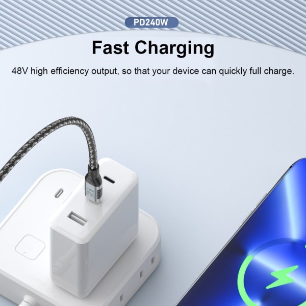 USB-C til Type C-kabel USB 4.0 Gen 3 1.5M 1.5m