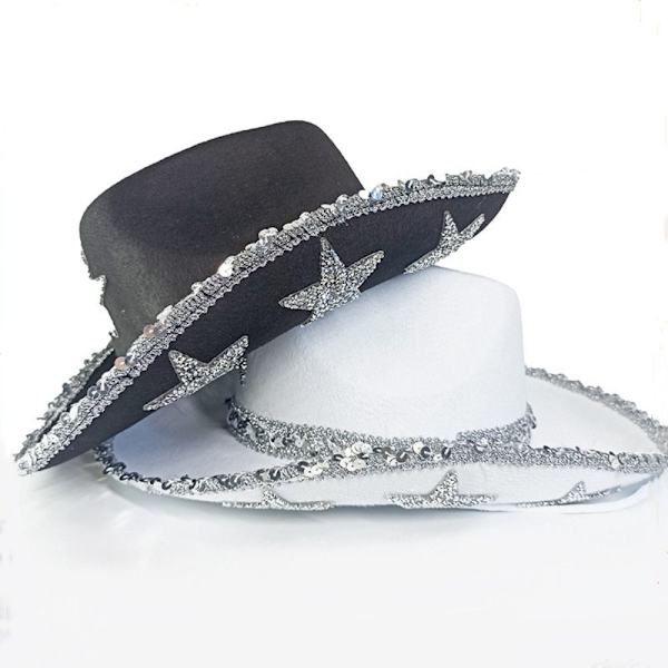 Cowboy Hat Juhlahatut VALKOINEN White
