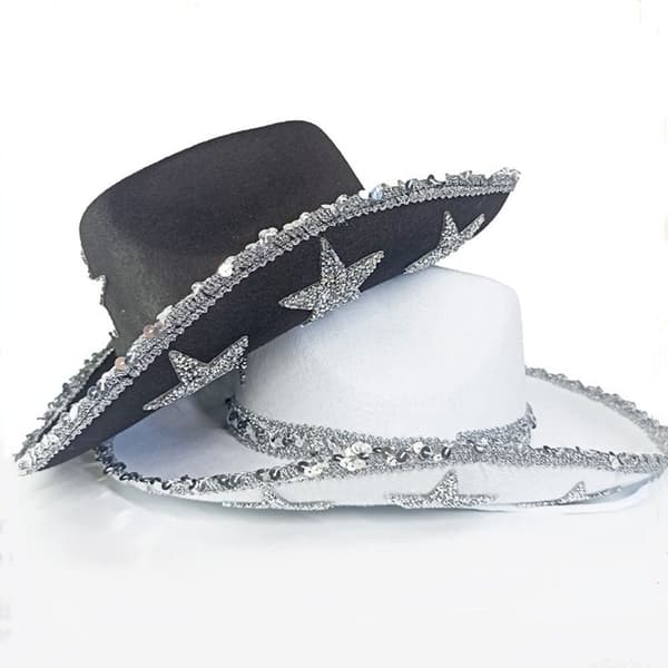 Cowboyhatt Festhattar VIT White