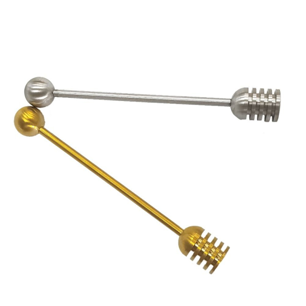 2 stk Honning Dipper Sticks Solid Rustfri Stål Honning Sirup