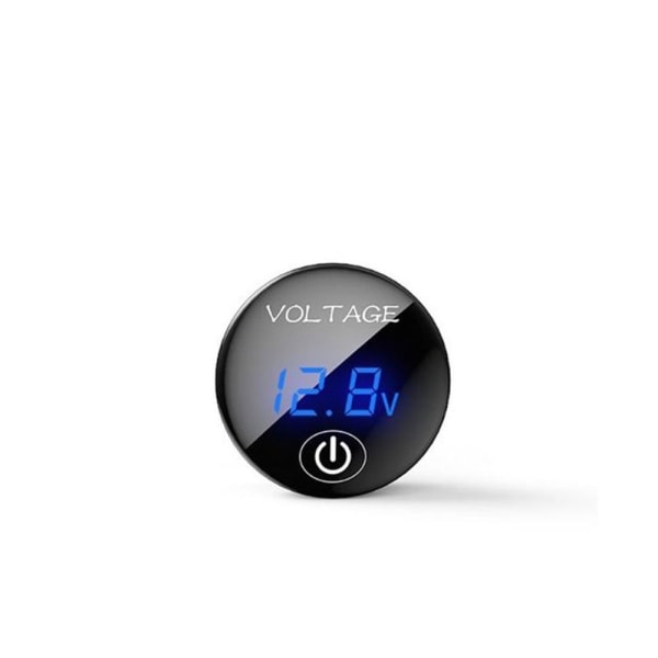Digital Voltmeter Batterikapacitetsmåler BLÅ Blue