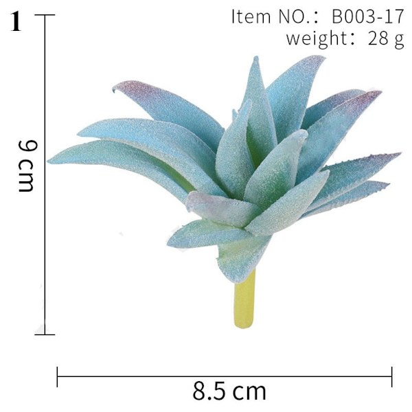 Dekoration Gröna konstgjorda suckulenter Växter 1 1 1
