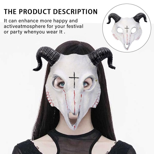 Goat Skull Masks Demon Animal Skeleton Mask 03 03 03