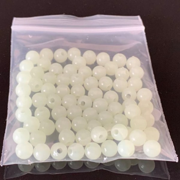 170 stk/sæt Fishing Soft Floats Perler Hårdt Gummi 10MM-100STK 10mm-100pcs