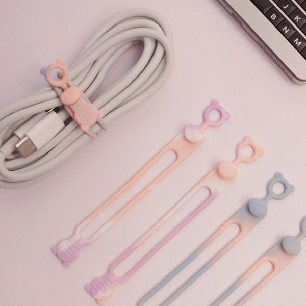 25ST Silikonbuntband Buntband Sladdvindare 25PCS