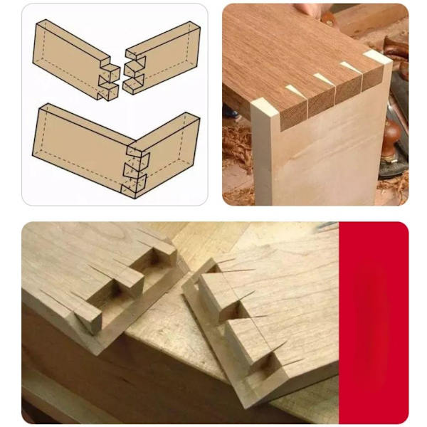 Trebearbeidingsvinkellinjal Gauge Gradskive 3D Multi Angle