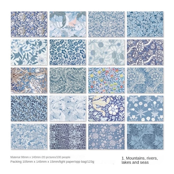100 st/lot Memo-block Material Papper Bokdekoration 1 1 1
