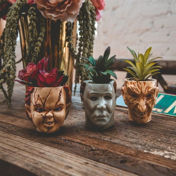 Clown Face Flower Pot Skräckfilm Plant Pots 4 4 4