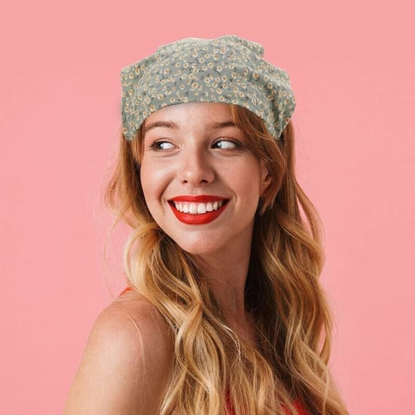 Triangle Head Wrap Pandebånd BRUN Brown