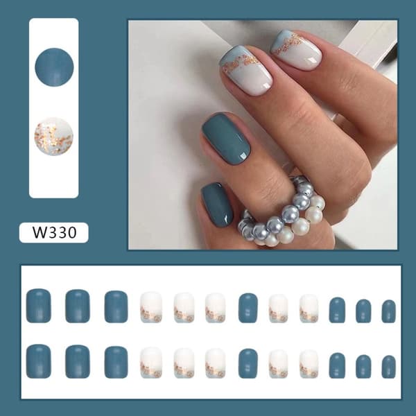 24st False Nails Short Square W330 W330 W330