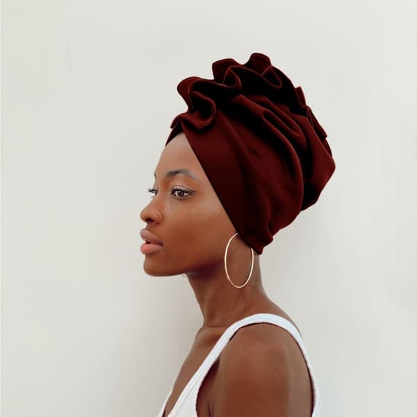 Lady Head Wraps Hodeskjerf Bonnet HVIT white
