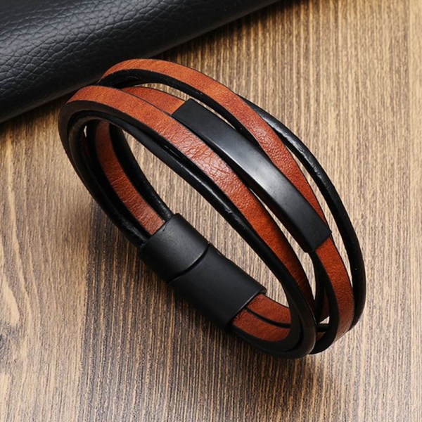 Läderarmband Flätat Kedjearmband KAFFE Coffee