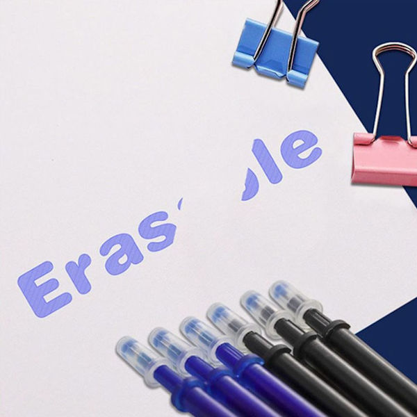 55 STK/SÆT Sletbar gelpen INS Bjørn/køer/blade 02-SORT Blæk 02-Black Ink