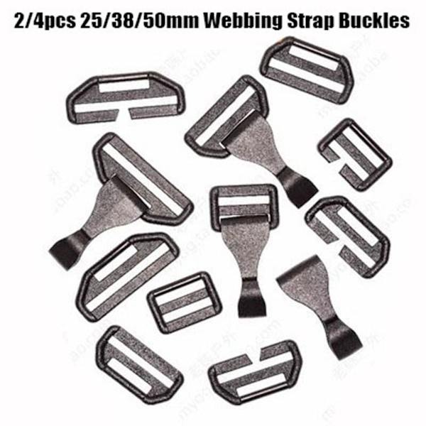 2/4 st Webbing Strap Spänne Slider Fastener 3 3 3