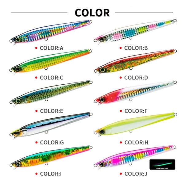 synkende Minnow Baits Fiskekroge A A A