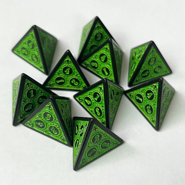 10 kpl set Noppapelit PUNAINEN red