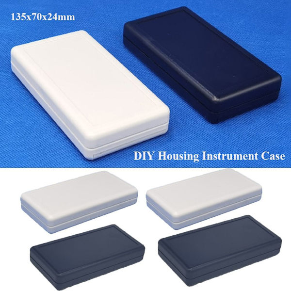 1/2kpl elektroninen projektilaatikko vedenpitävä cover Project MUSTA Black 2pcs-2pcs