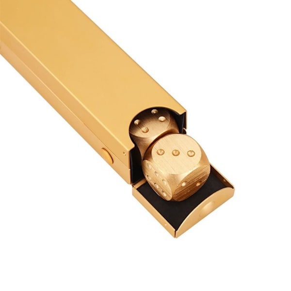Spel Dice Polyhedral Dice GULD Gold
