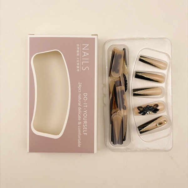 Long Water Pipe Fake Nails Tekokynnet W2 W2 W2