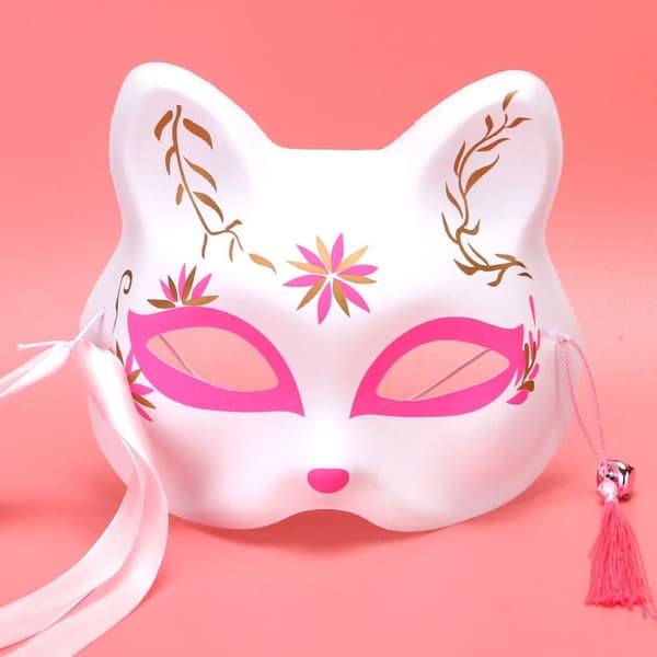 2 stk Anime Foxes Mask Half Face Masks 9 9 9