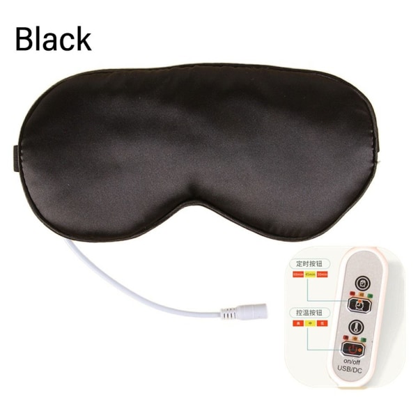 Ögonmask USB Uppvärmd SVART Black