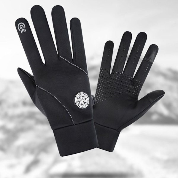 1pari Full Finger käsineet Pyöräilyhanskat MUSTA XLFLIP STYLE FLIP Black XLFlip style-Flip style