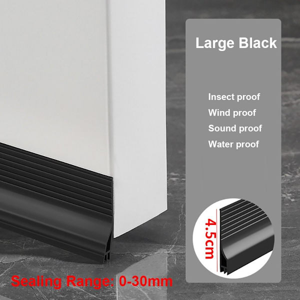100 cm Oven pohjan tiivistenauha Vedonpoistaja SUURI MUSTA Large Black
