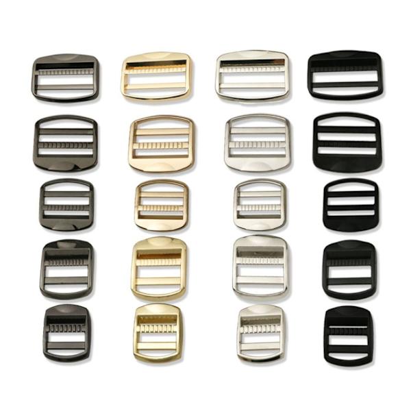 5st Metall Stege Lås Slider Justera Spännen GULD 32MM Gold 32mm
