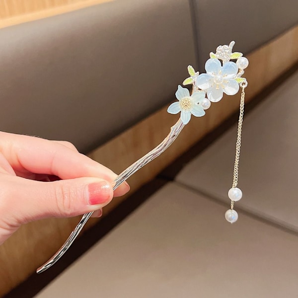 Tofsar Hårnålar Chopstick Hårpinnar BLÅ Blue