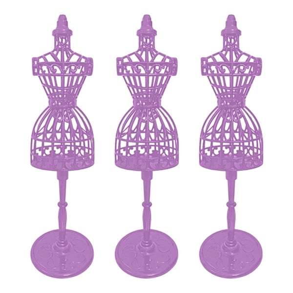 Dock Display Hållare Klänning Kläder Skyltdocka LILA purple