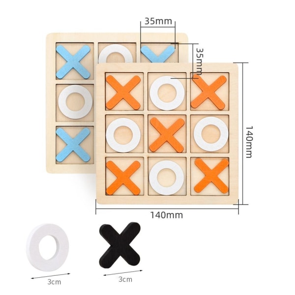 Tic Tac Toe brætspil 5 5 5