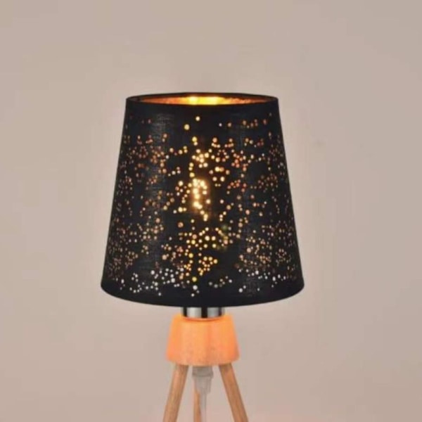 Stoflampeskærm Clip Bulb-Lampeskærm SORT black