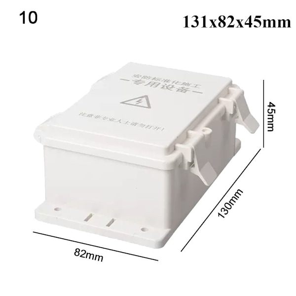 Kapsling Project Case Junction Box 131X82X45MM10 10 131x82x45mm10