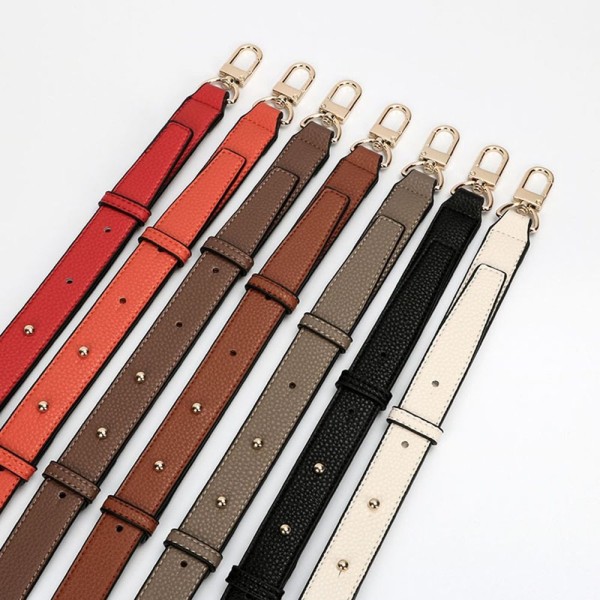 Aitoa nahkaa käsilaukun olkahihna Crossbody Strap RUSKEA brown