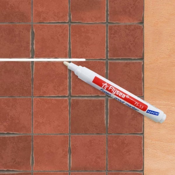 Tile Repair Pen Keramisk Tile Seam Gap Filler HVIT White