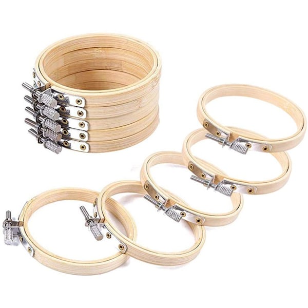 5PCS Broderi Hoop Cross Stitch Frame Round Loop SET5 SET5