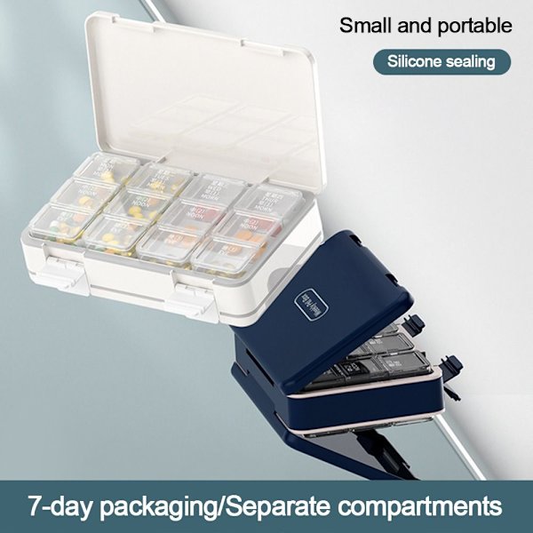Pill Box Medicin Case VIT white
