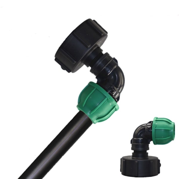 IBC Tank Adaptere Fitting Gevind Connector 32MMELBOW RØR ALBUE 32mmElbow Pipe