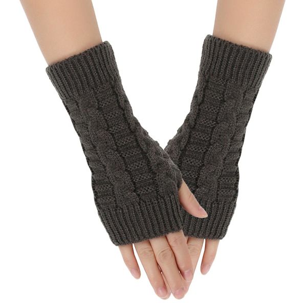 Rannevarsi Rukkaset Fingerless Naisten Käsineet TUMMAVIHREÄ TUMMAVIHREÄ Dark Green