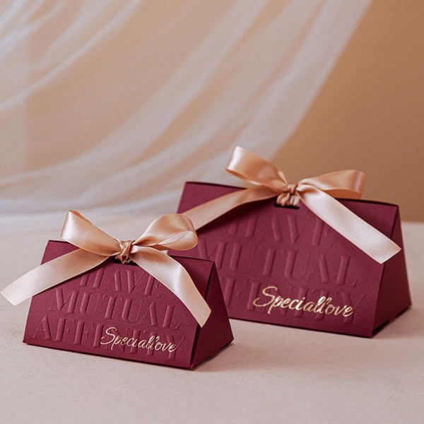 10st Candy Box Hand Bag Box RÖD L Red L