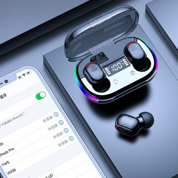 Bluetooth 5.3 hörlurar Trådlösa hörlurar EE E
